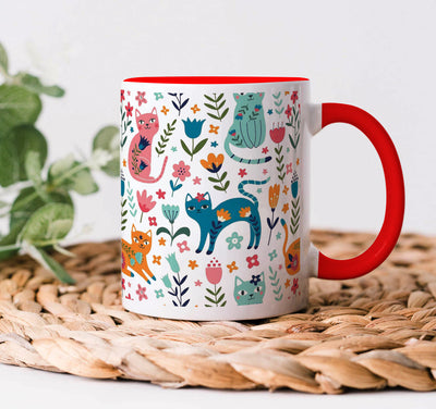 Red Handle Mug