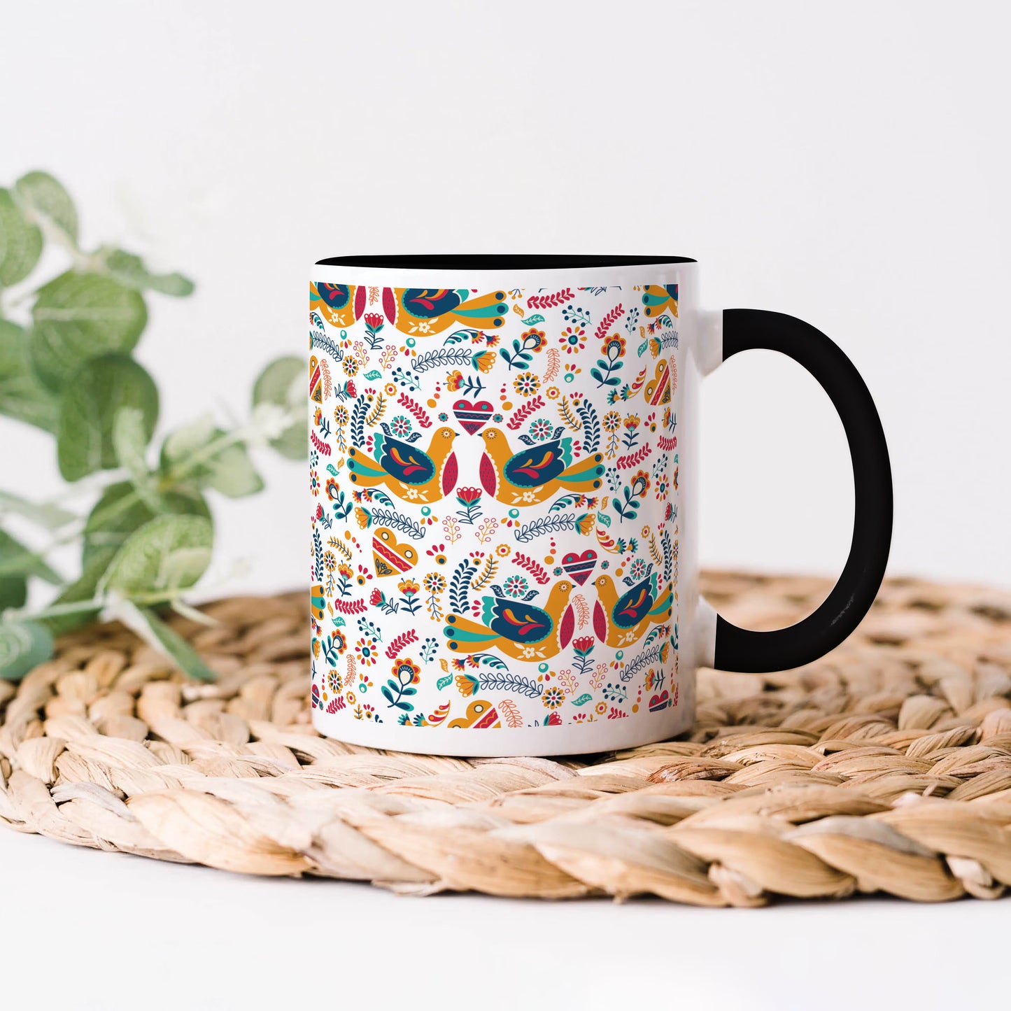 Flat design Nordic pattern design 330 ml Coffee Mug