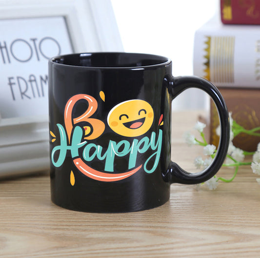 Be happy Full Black 330 ml Coffee Mug