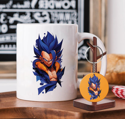 Vegeta digital art Mug and Keychain Combo 330 ml Coffee Mug