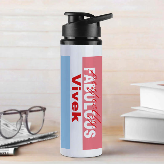 Personalised Perfectly Fabulous White Sports Bottle