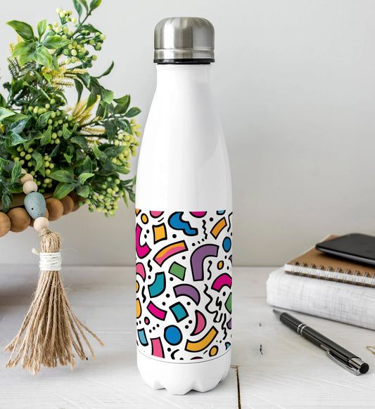 Boy-90s-Patterns Cola Bottle 500ml School Bottle, Picnic Bottle, Leak Proof