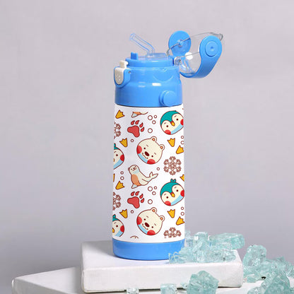 Hand drawn childlike animals pattern 500ml kids Bottle