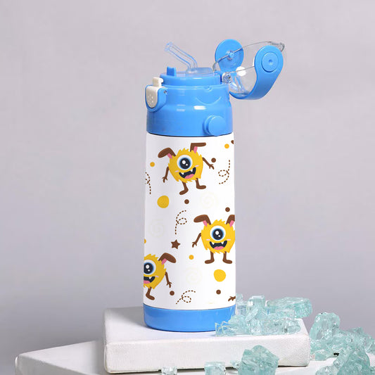 Cute yellow monster art pattern kids 500ml Bottle