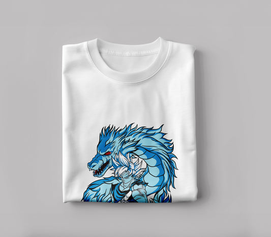 Goku ultra instinct anime Printed White Round Neck Polyester T Shirt for Mens and woman's