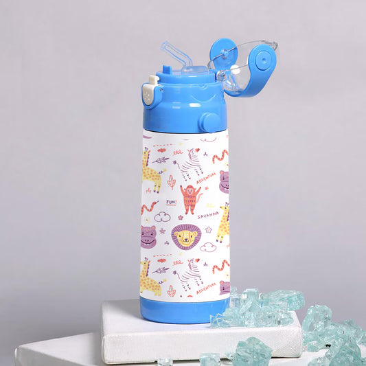 Colorful Doodle animals art and words pattern 500ml kids Bottle