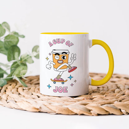 A cup of joe design Yellow Handle 330 ml Coffee Mug