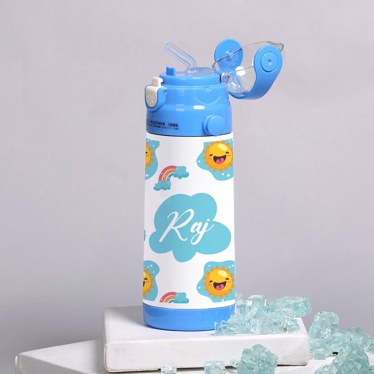 Customized white kids Bottle 500ml