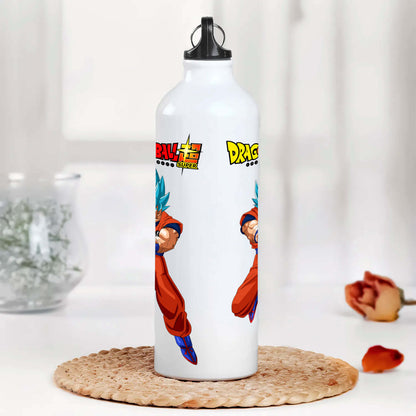 Goku Printed Aluminum Sipper Water Bottle 750 ml For Gym, Yoga, Kids, Boys, Girls, Brother, Sister, Babies, Baby, Workout, Adults