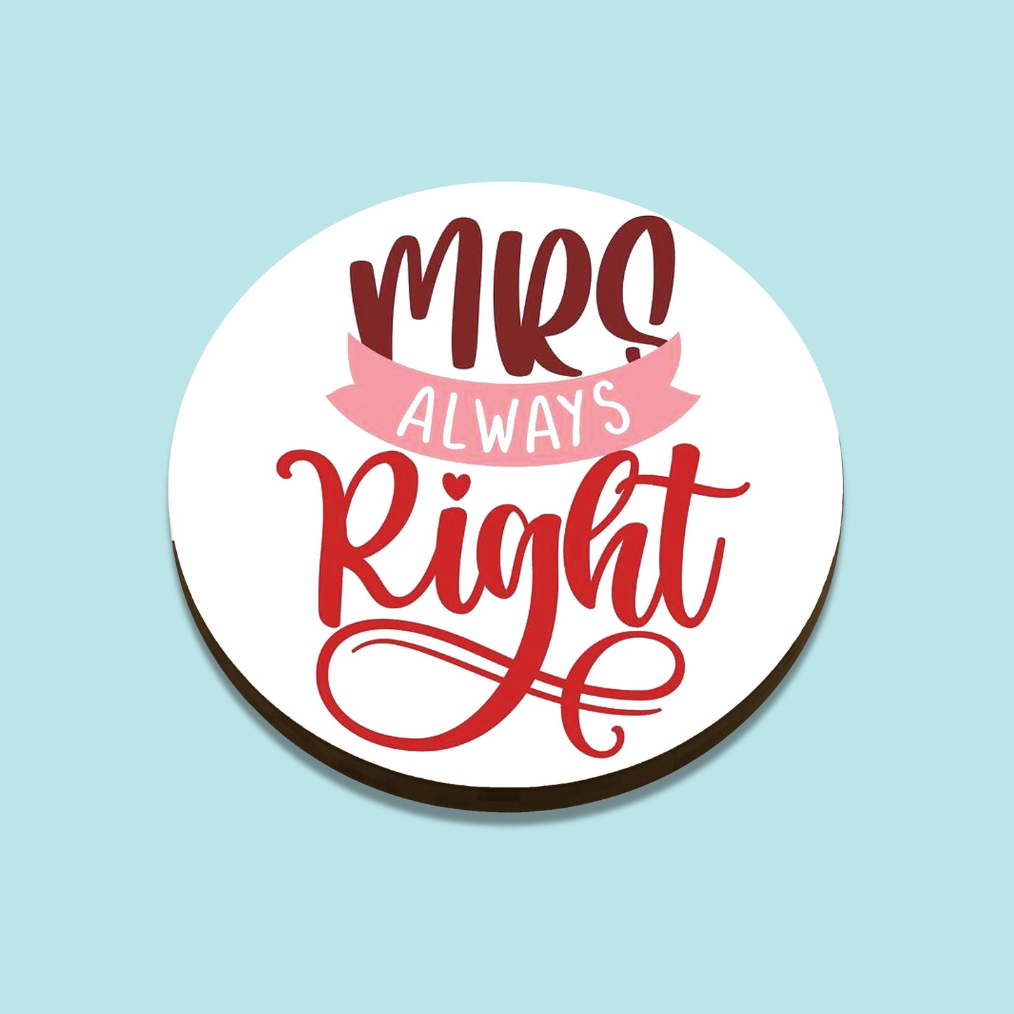 Mr Right and Mrs always Right couple mug and coaster combo(Set of 2 Mugs) 330 ml Coffee Mugs