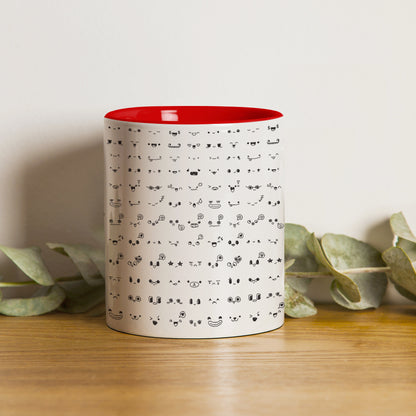 kawaii Charm Red Handle 330 ml Coffee Mug