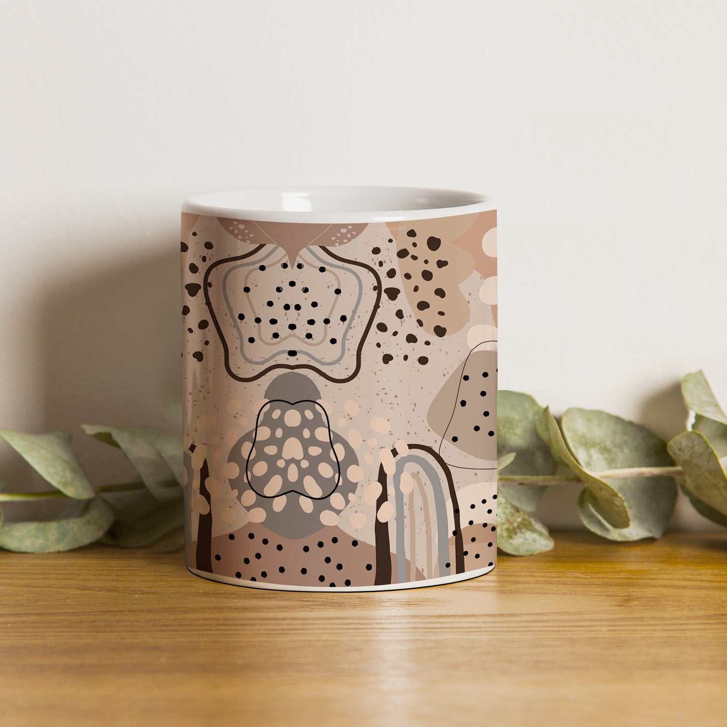 Abstract drawing pattern design pattern White 330 ml Coffee Mug