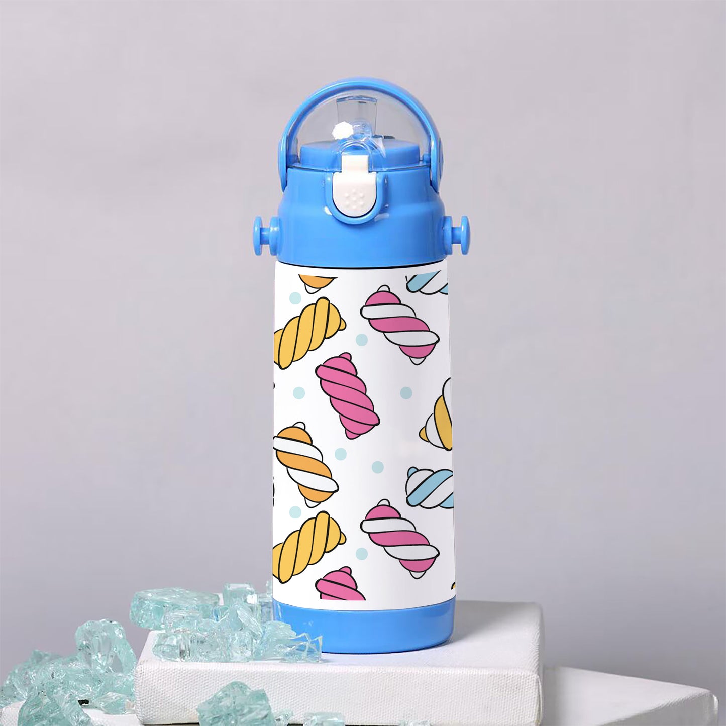 Hand drawn candy pattern 500ml kids Bottle