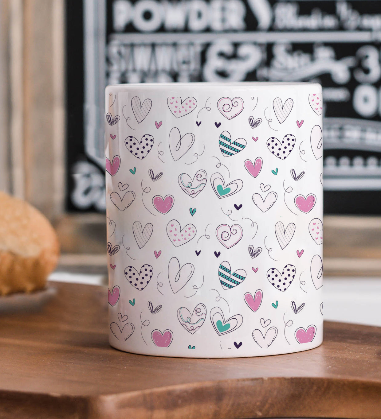 Pretty hearts pattern design White 330 ml Coffee Mug
