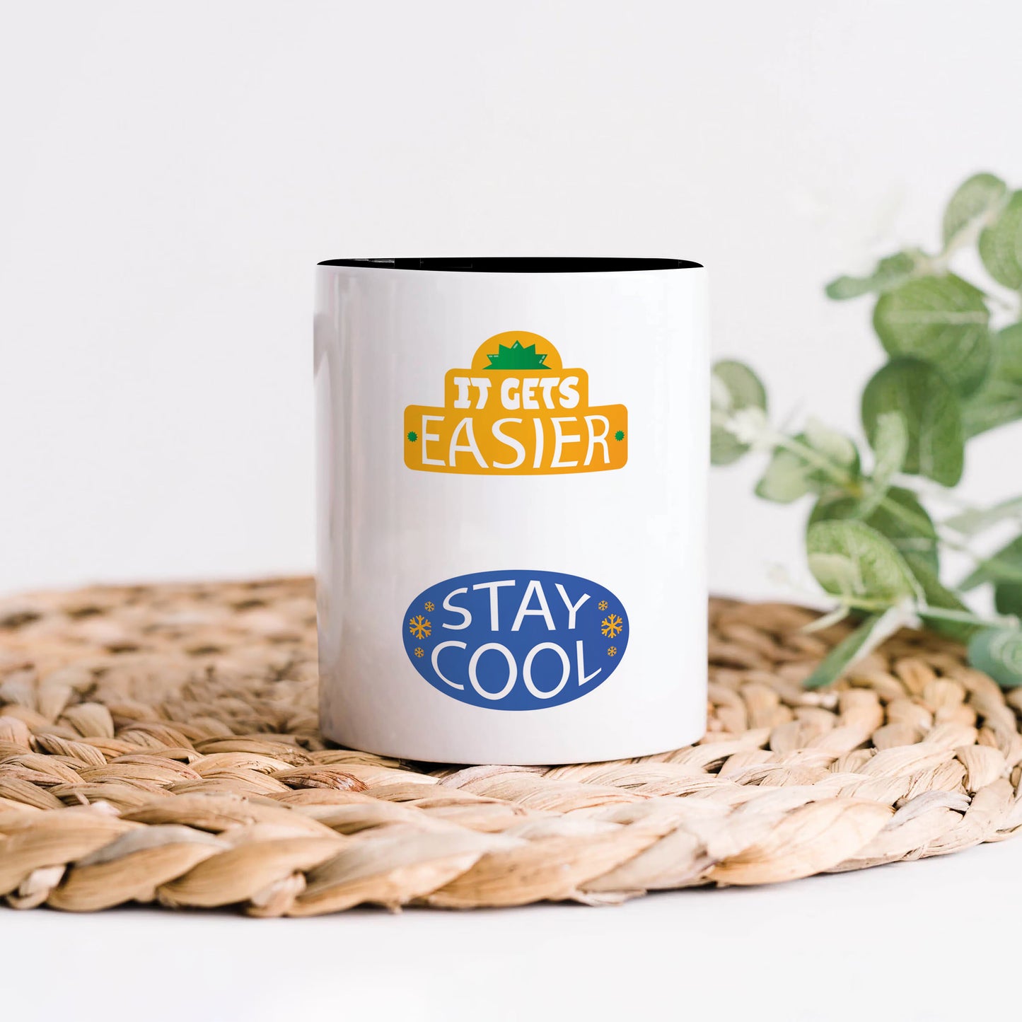 Flat design retro sticker collection 330 ml Coffee Mug