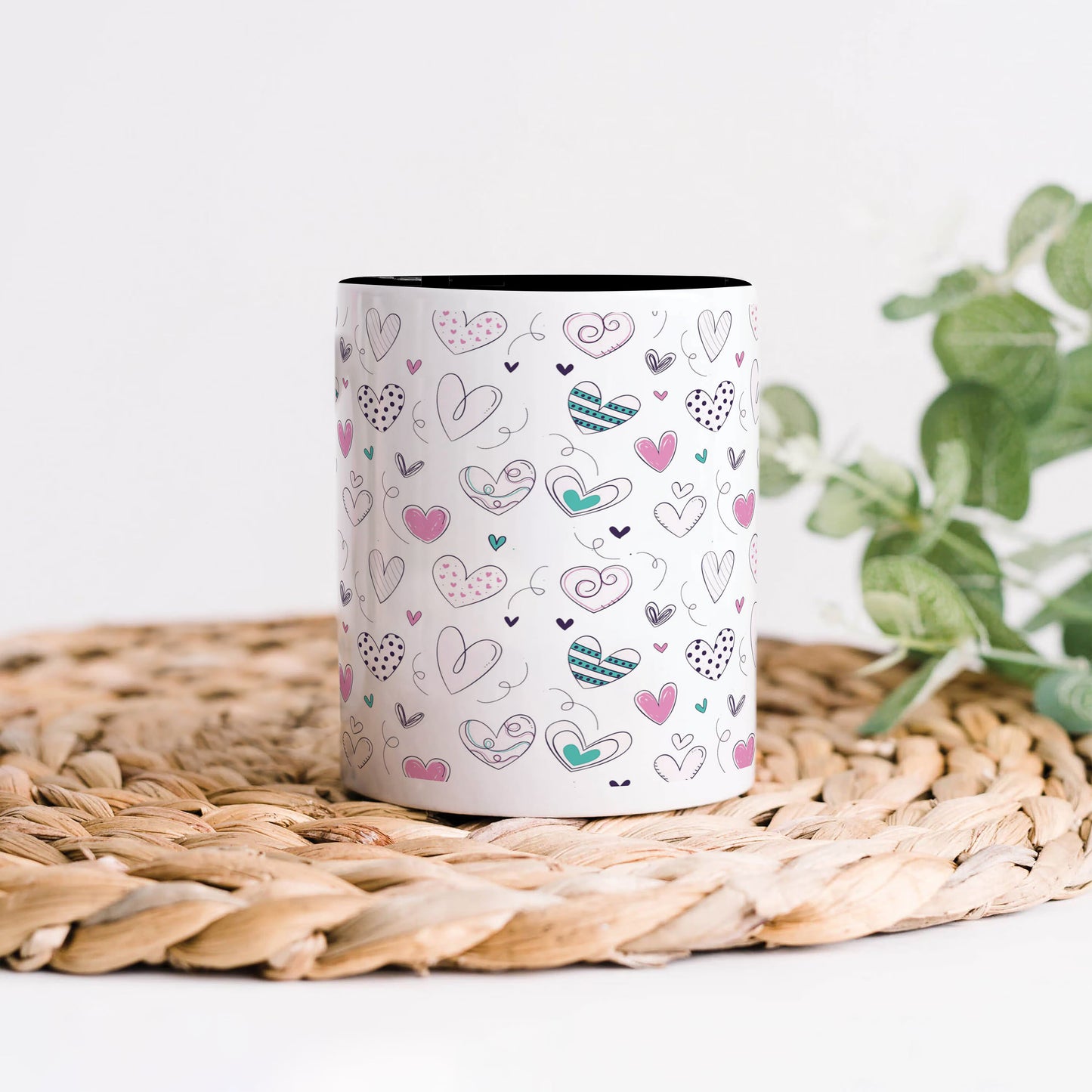 Pretty hearts pattern design 330 ml Coffee Mug