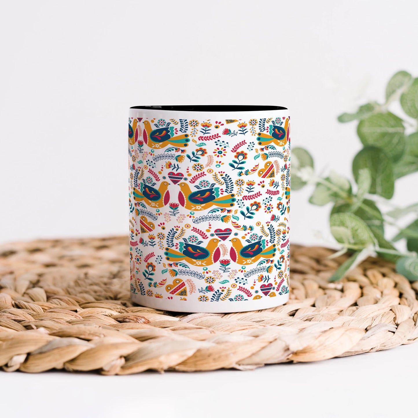 Flat design Nordic pattern design 330 ml Coffee Mug