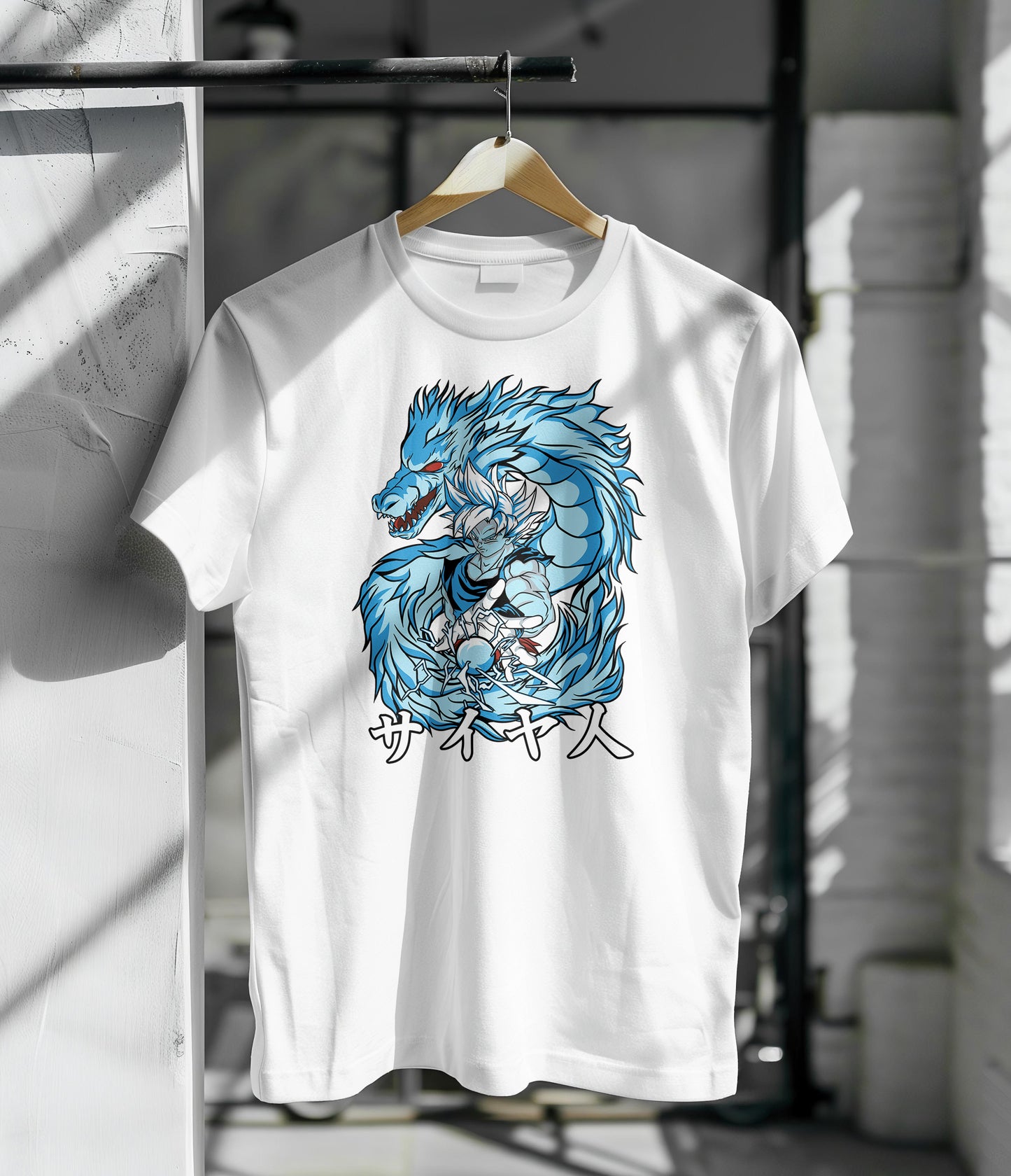 Goku ultra instinct anime Printed White Round Neck Polyester T Shirt for Mens and woman's