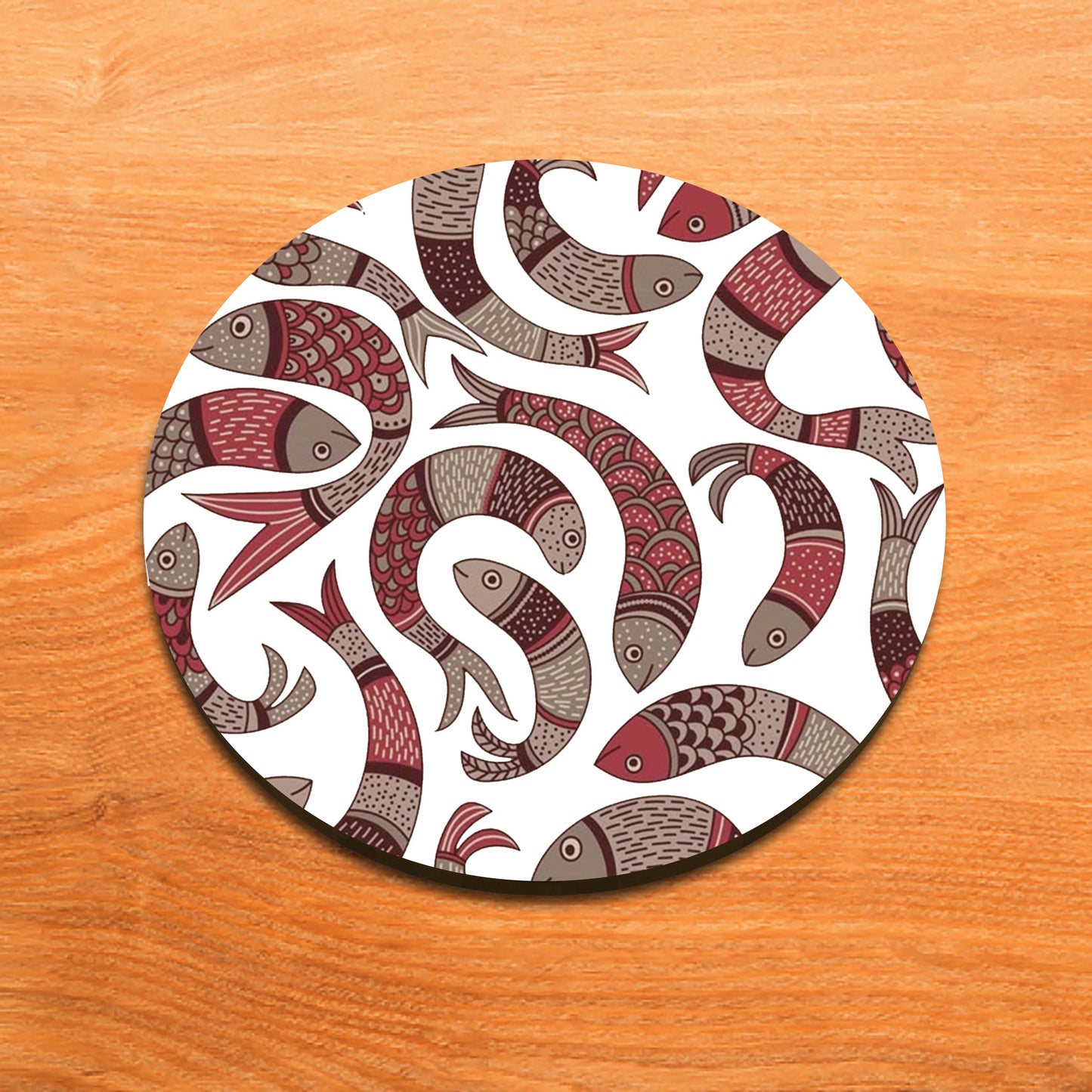 Seamless Fishes Pattern Mug and Coaster 330 ml Coffee Mug