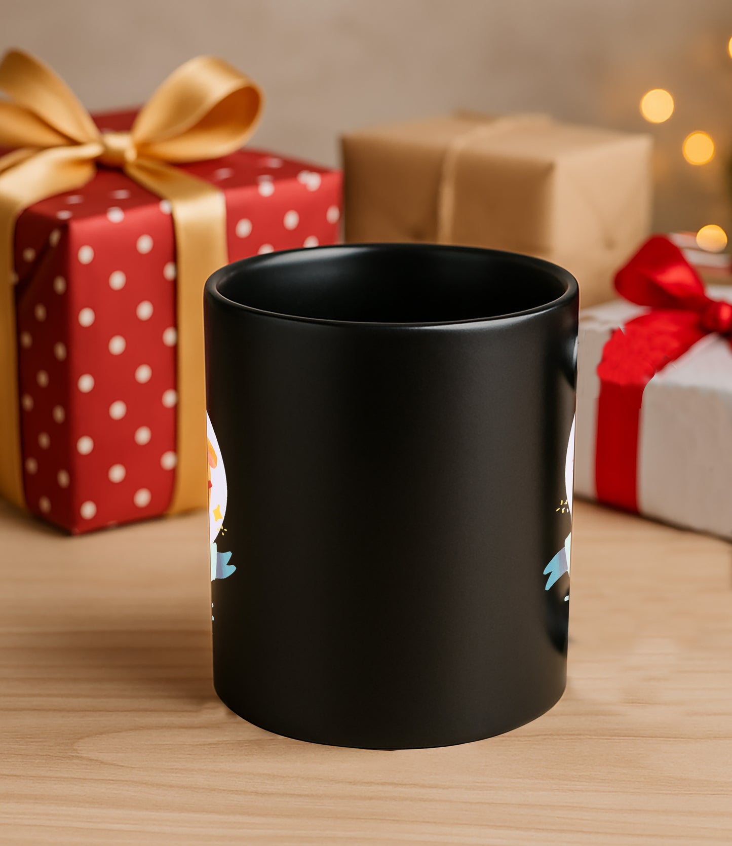 Best Friend Forever 330 ml Black Coffee Mug (Pack of 1)