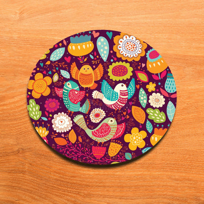 Birds Flowers Beautiful Pattern Mug and Coaster 330 ml Coffee Mug