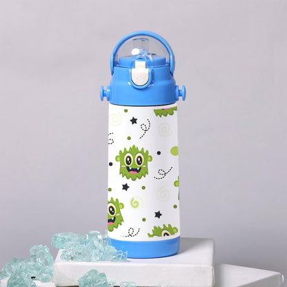 Cute green monster art pattern 500ml kids Bottle
