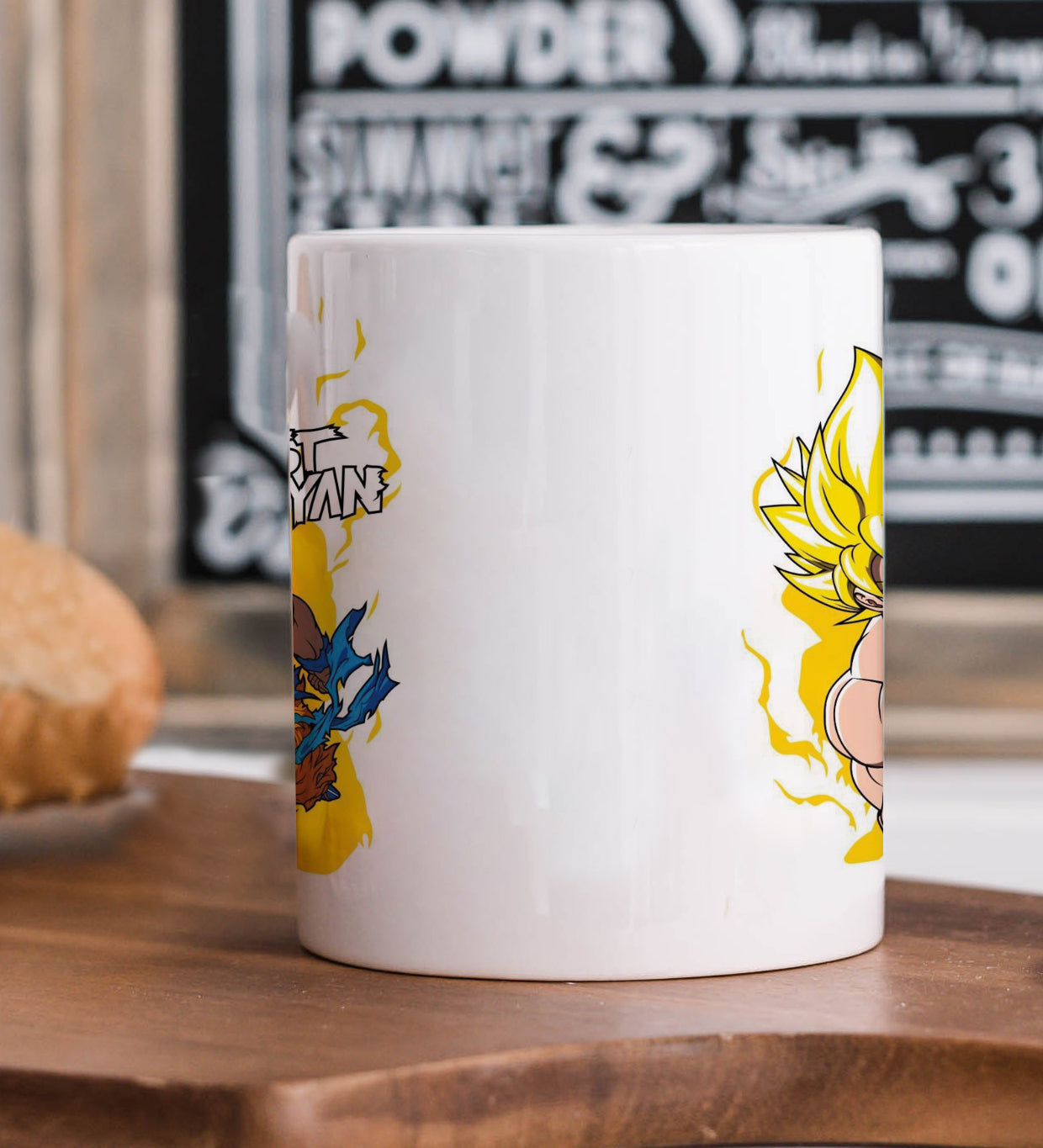 Goku super saiyan design Mug and Keychain Combo 330 ml Coffee Mug