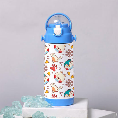 Hand drawn childlike animals pattern 500ml kids Bottle