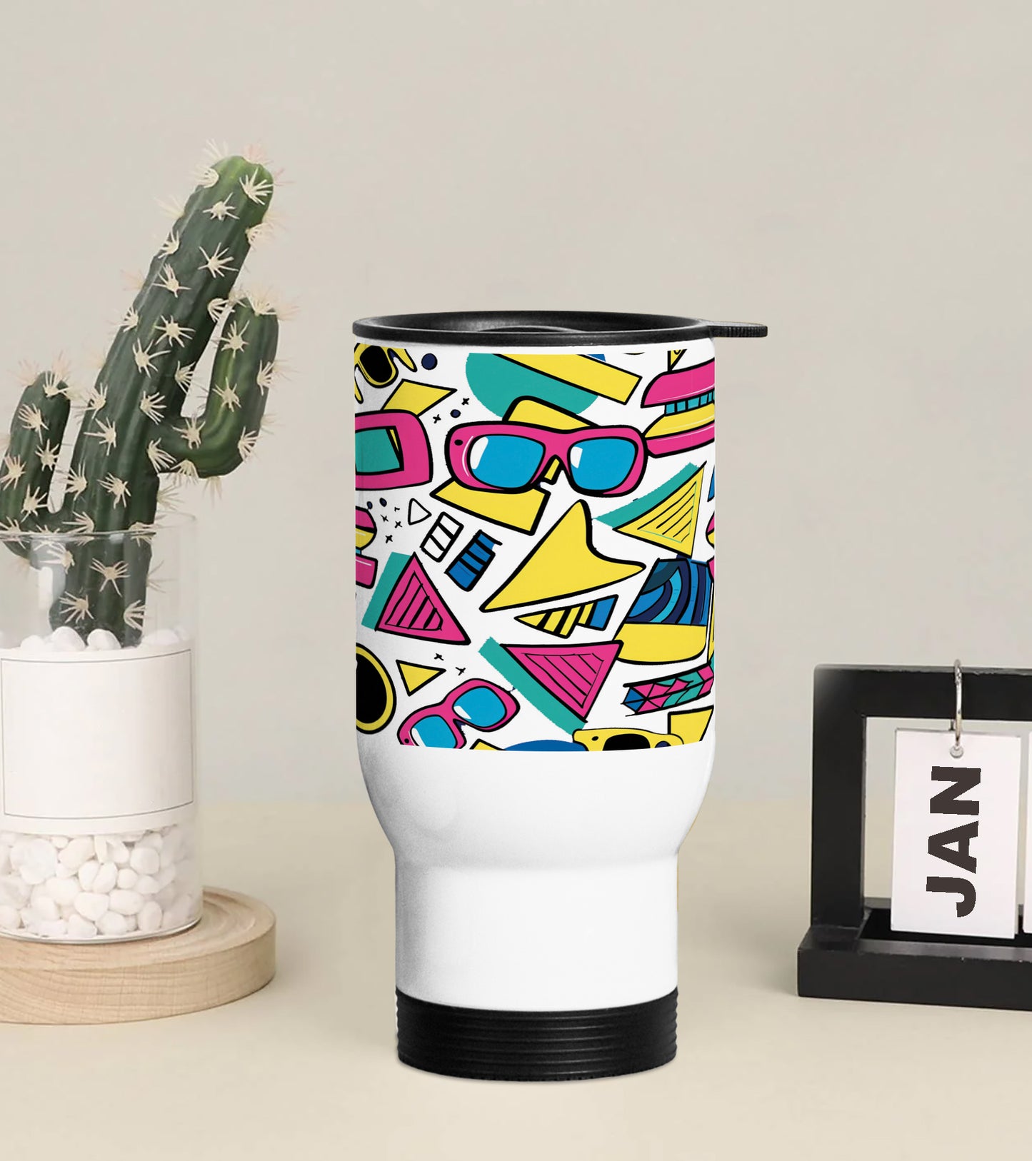 Seamless geometric pattern Printed 350ML Travel MUG