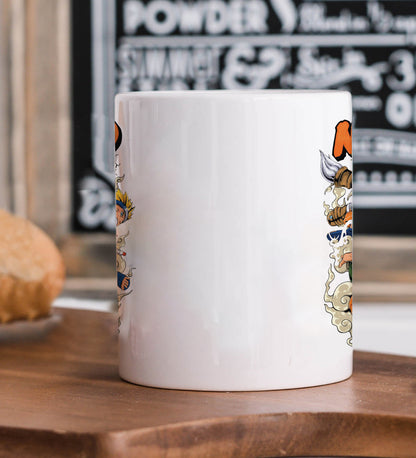 Naruto illustration design Mug and Keychain Combo 330 ml Coffee Mug