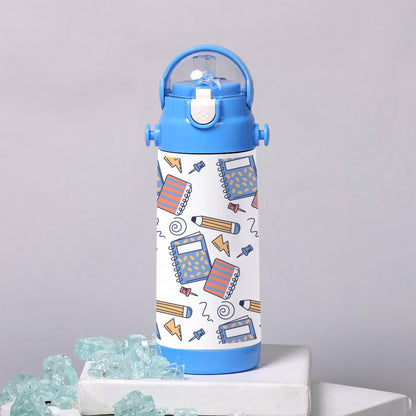 Hand drawn Back to school patterns  500ml kids Bottle