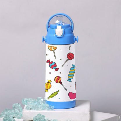 Sweet candy doodles seamless pattern 500ml kids Bottle