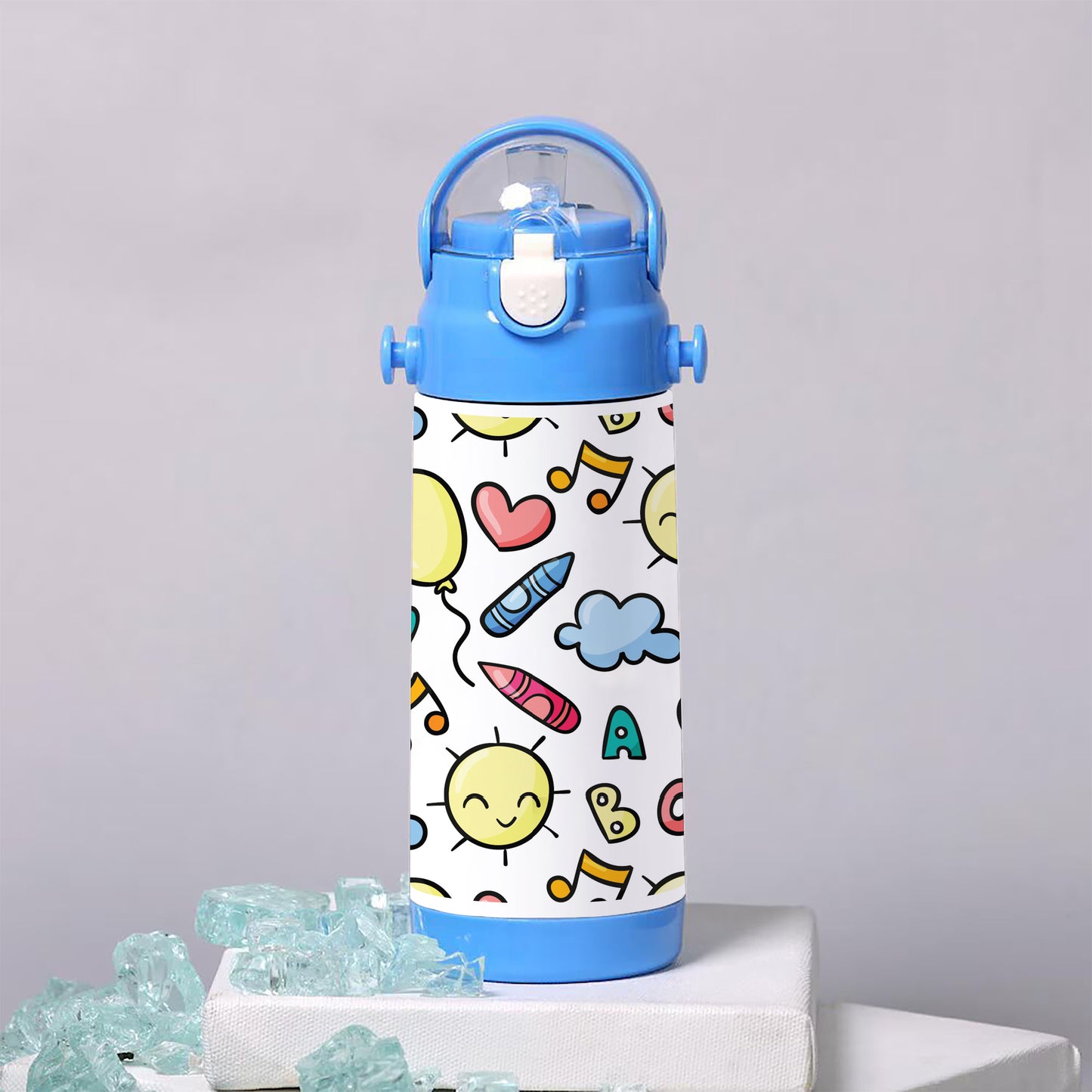 Colorful ABC patterns for kids 500ml kids Bottle