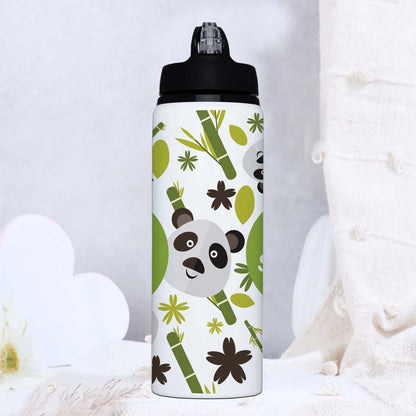 Hidden Panda Water Bottle with Lid & Straw