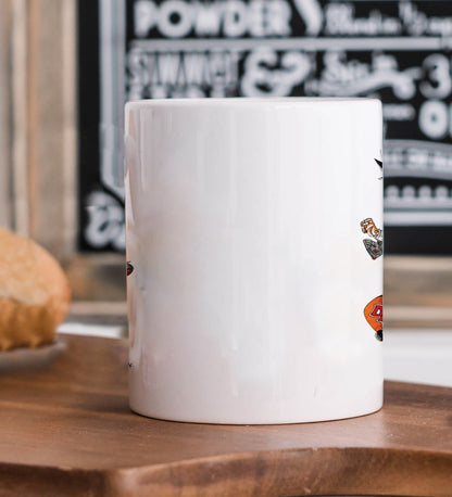 Goten and trunk with skate design Mug and Keychain Combo 330 ml Coffee Mug