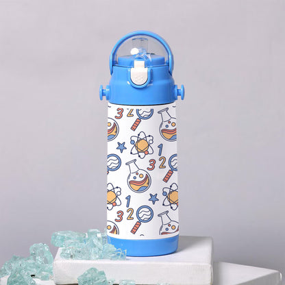 Hand drawn back to school patterns 500ml kids Bottle