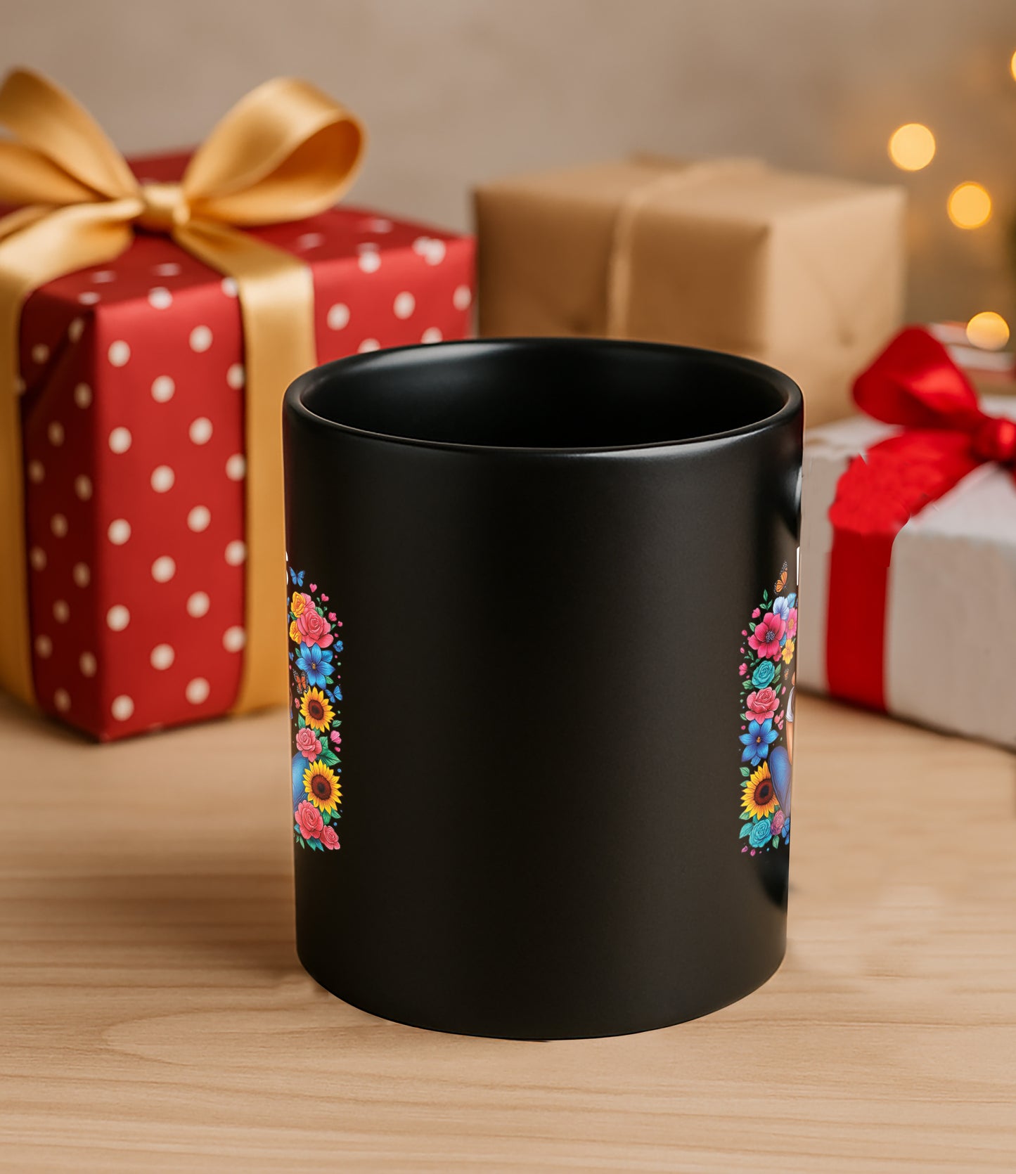 Besties Forever 330 ml Black Coffee Mug (Pack of 1)