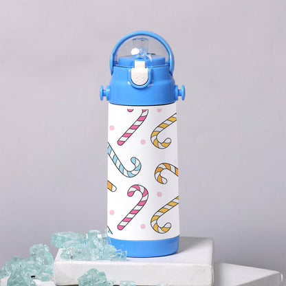 Hand drawn colorful candy Stick pattern 500ml kids Bottle