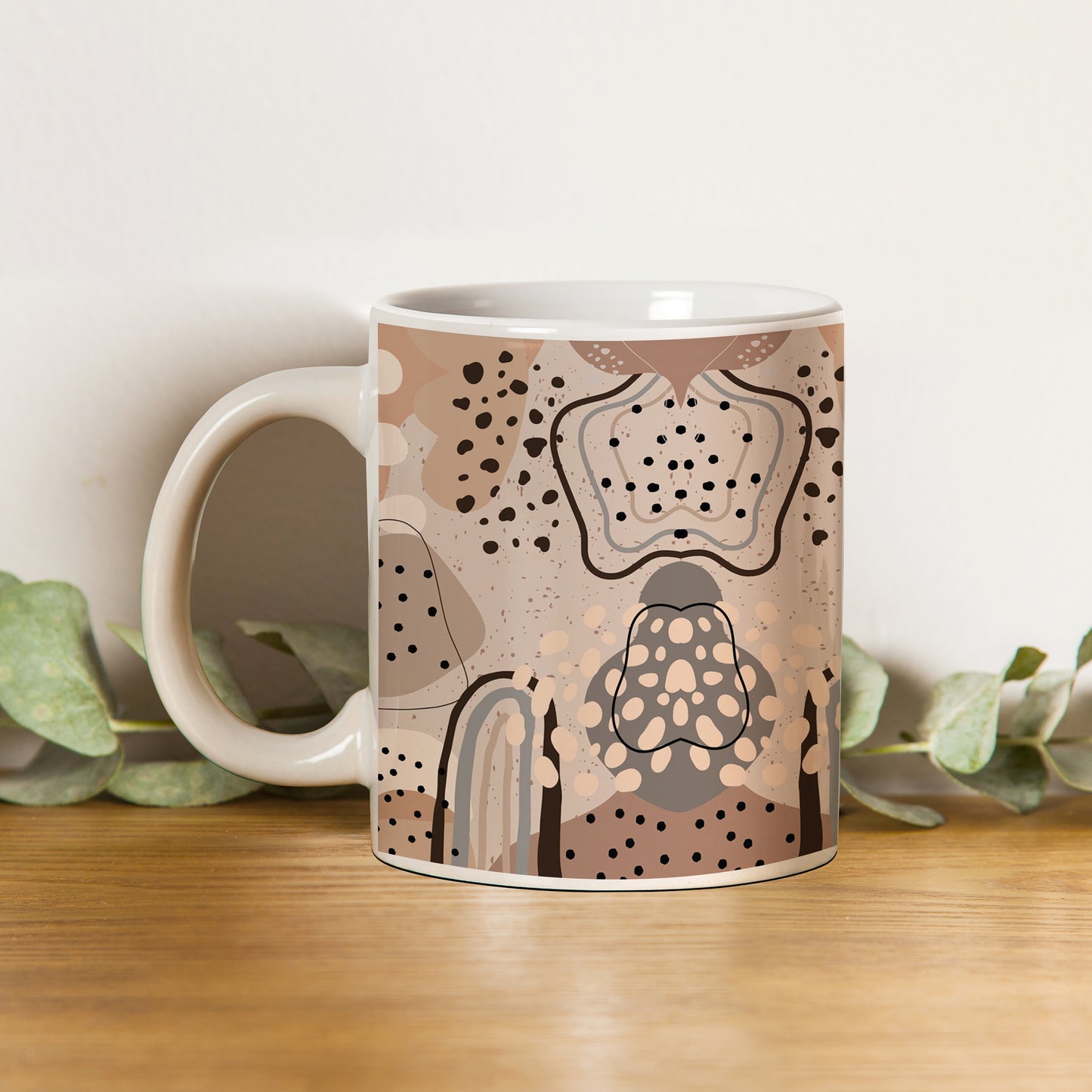 Abstract drawing pattern design pattern White 330 ml Coffee Mug