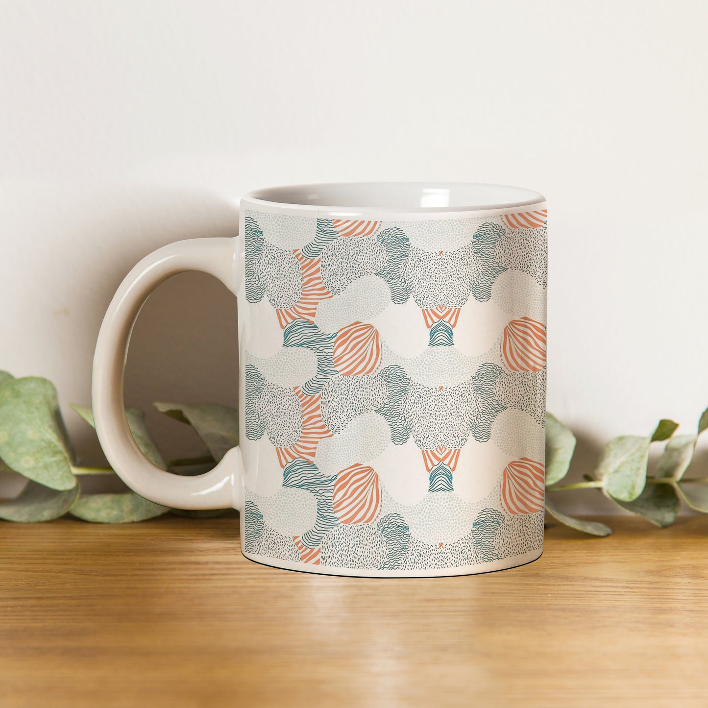 Colorfull hand drawing design pattern White 330 ml Coffee Mug