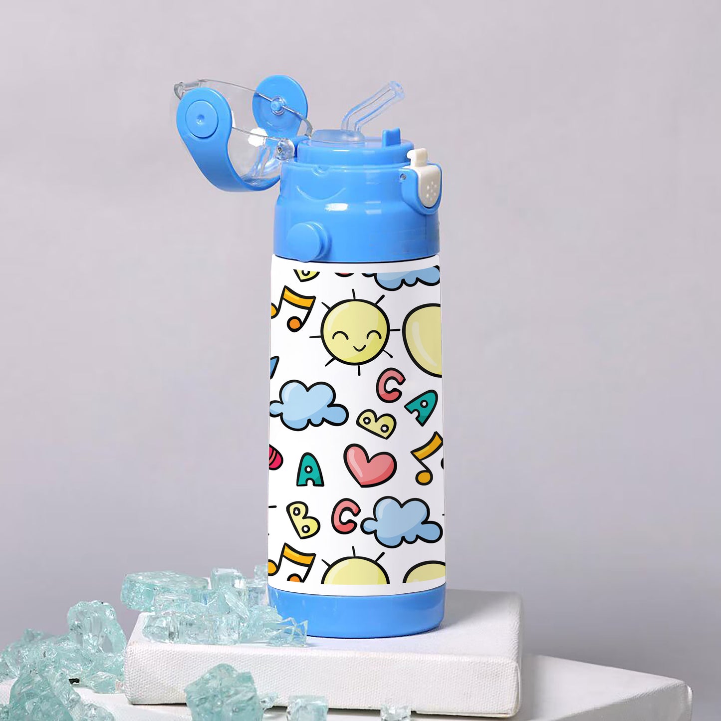 Colorful ABC patterns for kids 500ml kids Bottle