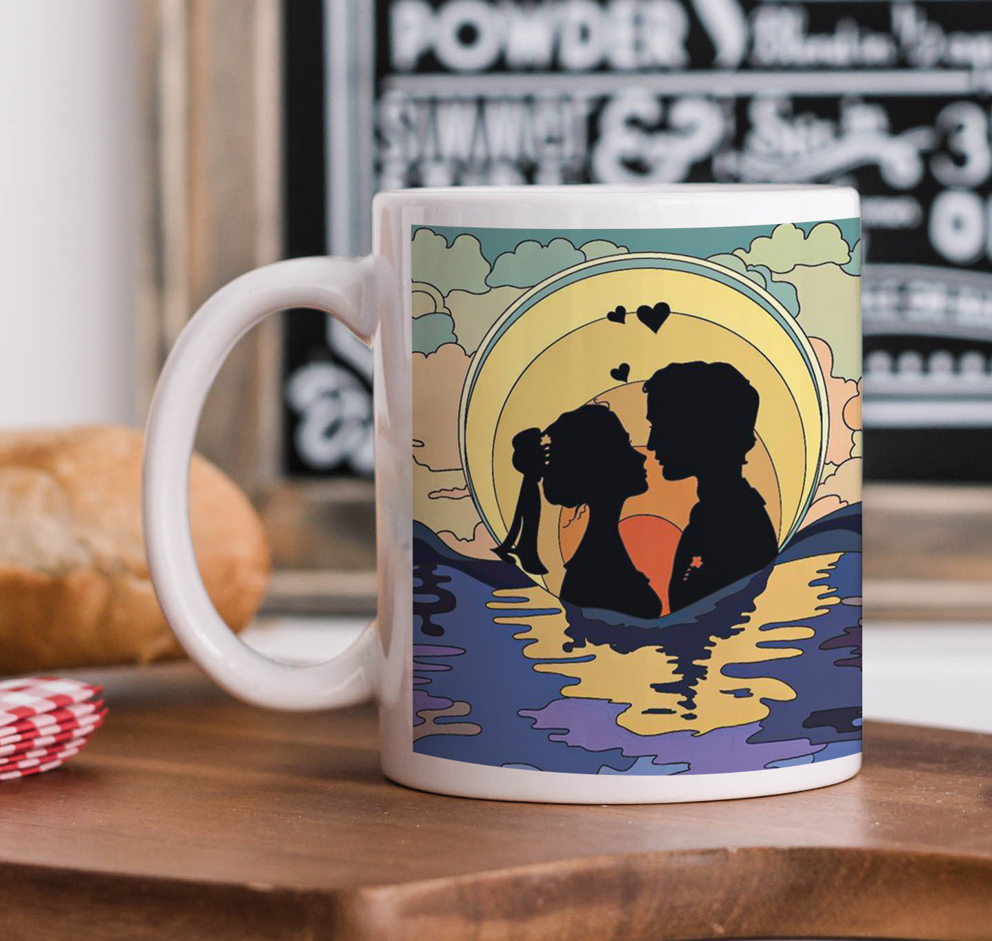 Wedding Couple Bride and Groom Mug and Keychain Combo 330 ml Coffee Mug