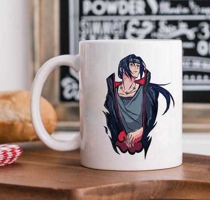 Itachi uchiha vector art Mug and Keychain Combo 330 ml Coffee Mug