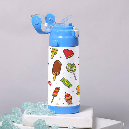 Sweet candy doodles seamless pattern 500ml kids Bottle