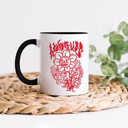 Flaming Bloom Edgy Art Mug 330 ml Coffee Mug