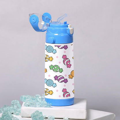 Hand drawn colorful candy pattern 500ml kids Bottle