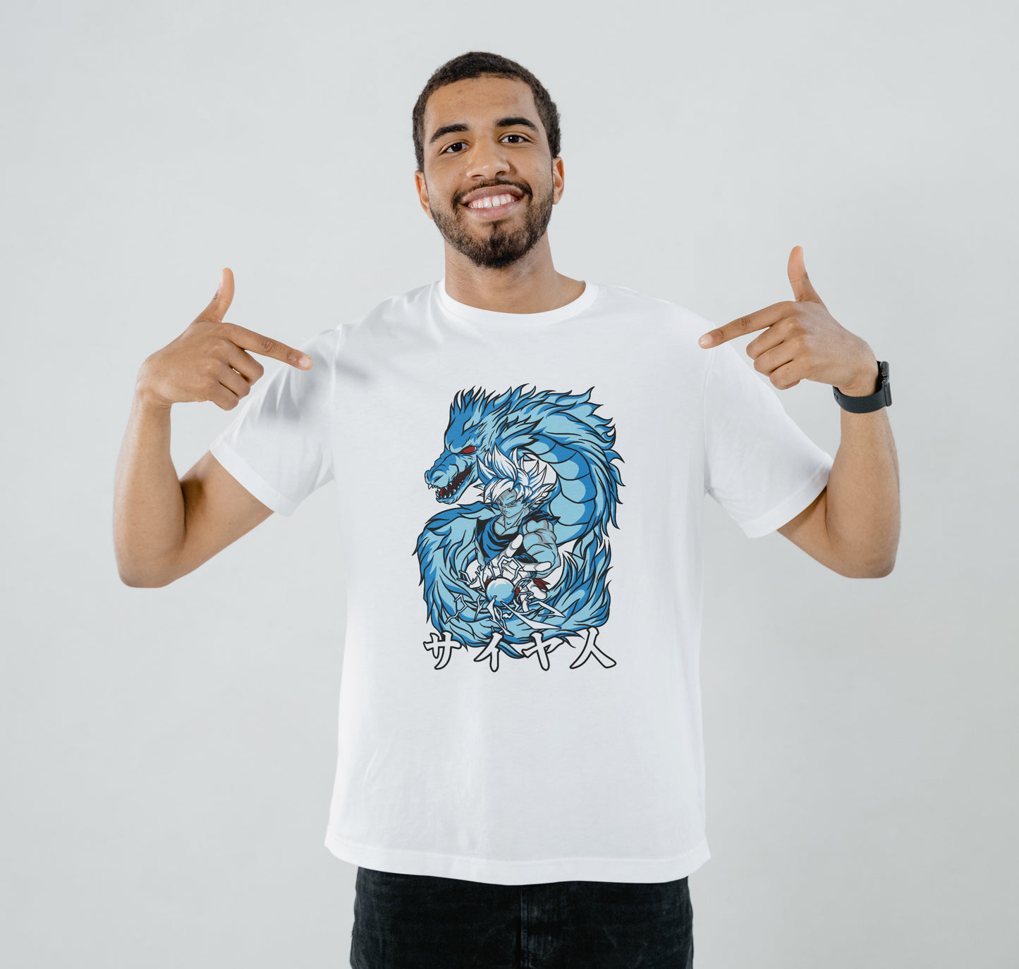Goku ultra instinct anime Printed White Round Neck Polyester T Shirt for Mens and woman's