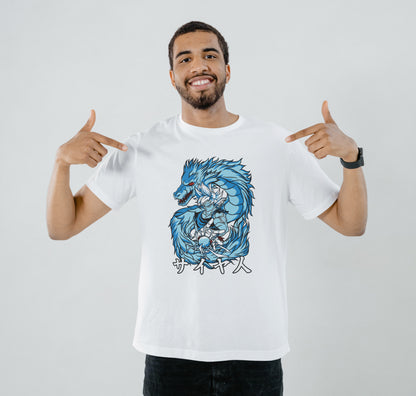 Goku ultra instinct anime Printed White Round Neck Polyester T Shirt for Mens and woman's