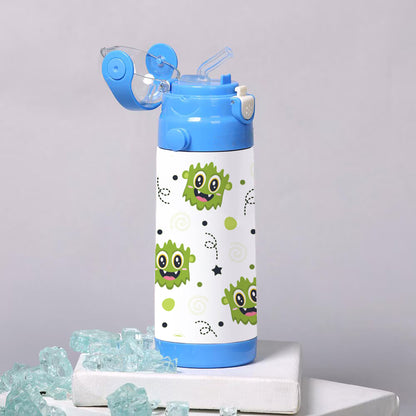 Cute green monster art pattern 500ml kids Bottle