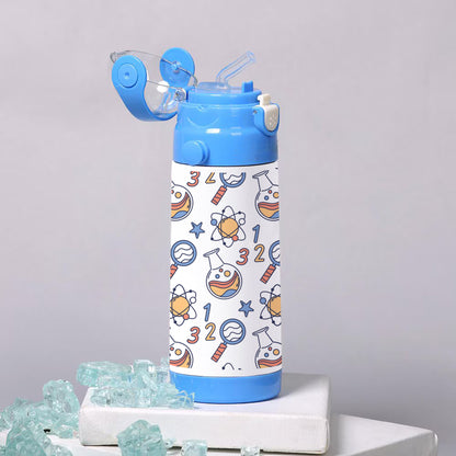 Hand drawn back to school patterns 500ml kids Bottle